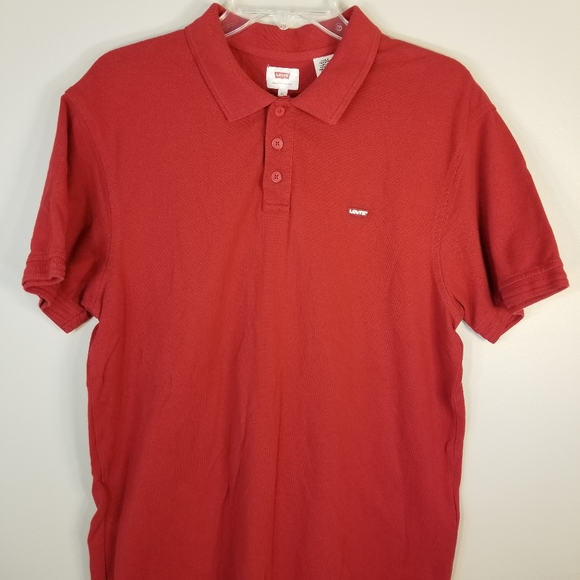 Levi's Red Polo Shirt XL - Picture 6 of 16